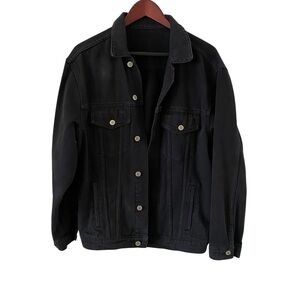 John Galt Black Denim Jacket Women's Size Small